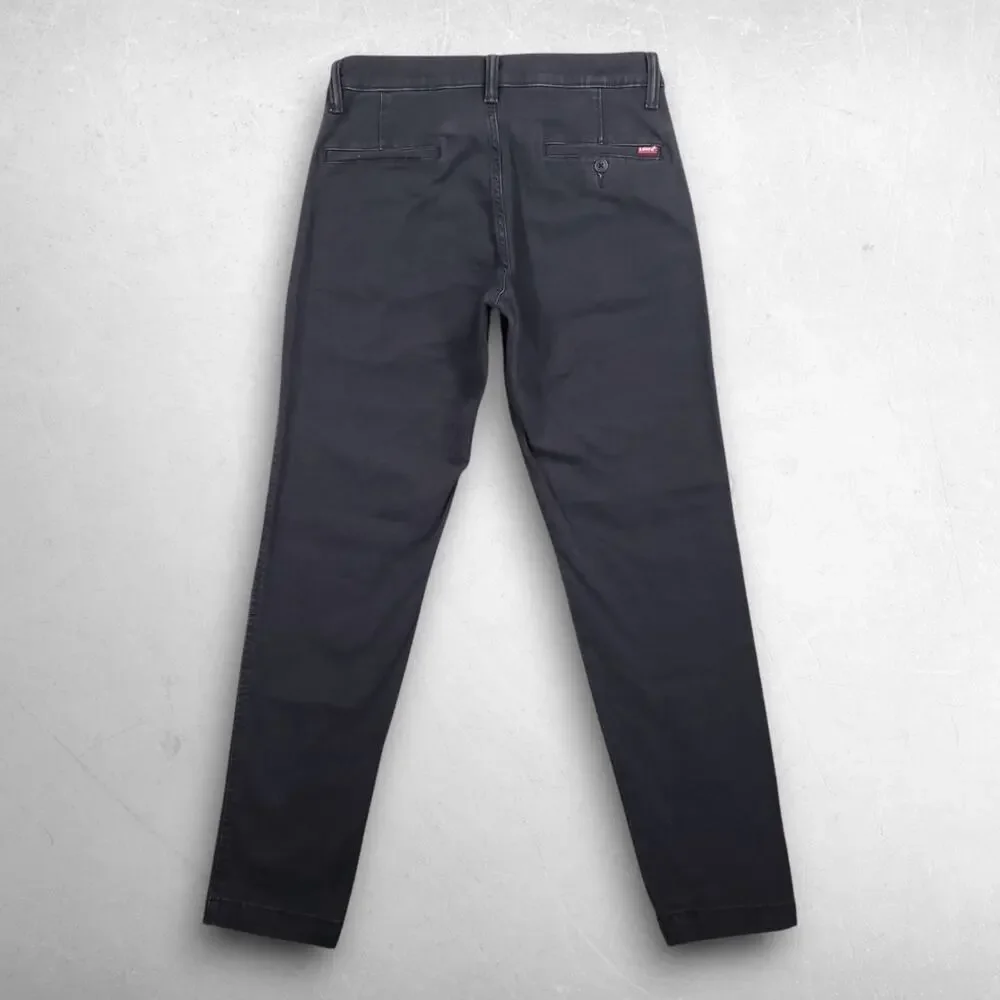 Levi's XX Chino Relaxed Taper Pants Men 29 Black Stretch Minimalist Streetwear